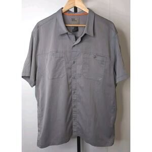 5.11 Tactical Short Sleeve Shirt Men's 2XL Gray Vented Workwear 32" X 27"